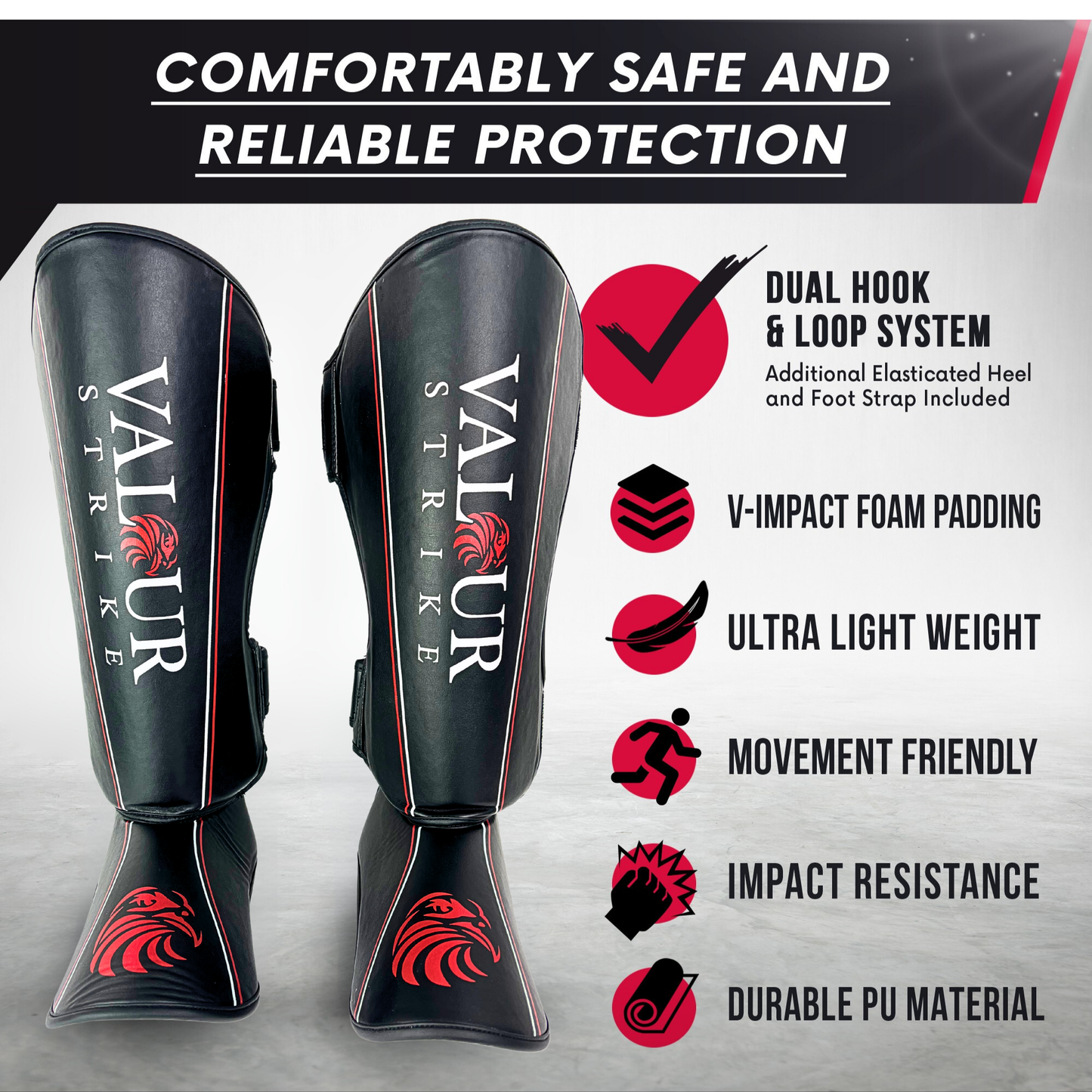 Kickboxing Shin Guards (Black)