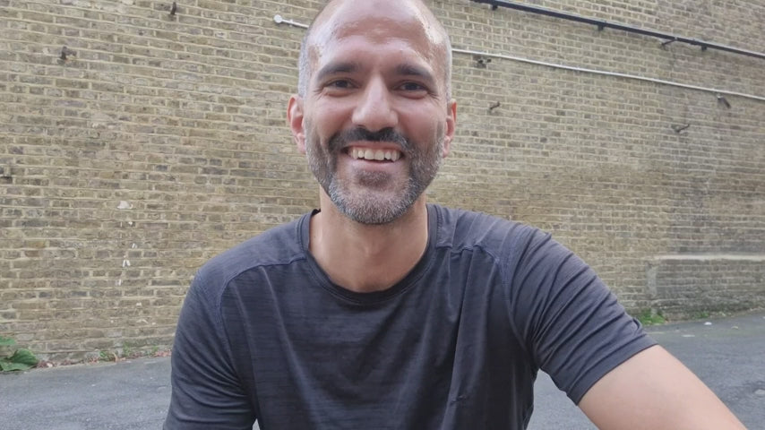 Happy customer ith weighted skipping rope