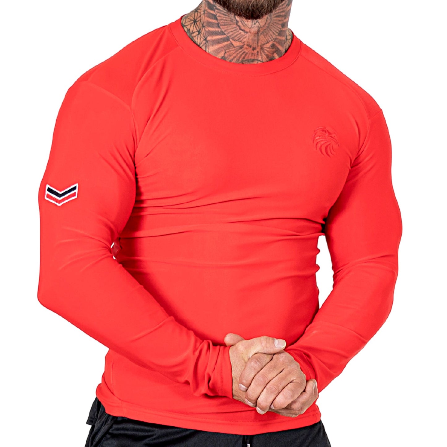 Red Rashguard – Men’s Compression Top for MMA & BJJ Training