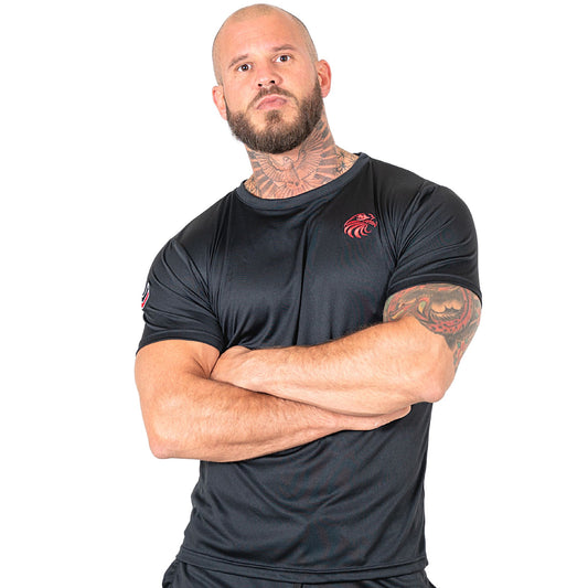 Black T-Shirt – Sports Training Tee for Gym, Boxing & Fitness