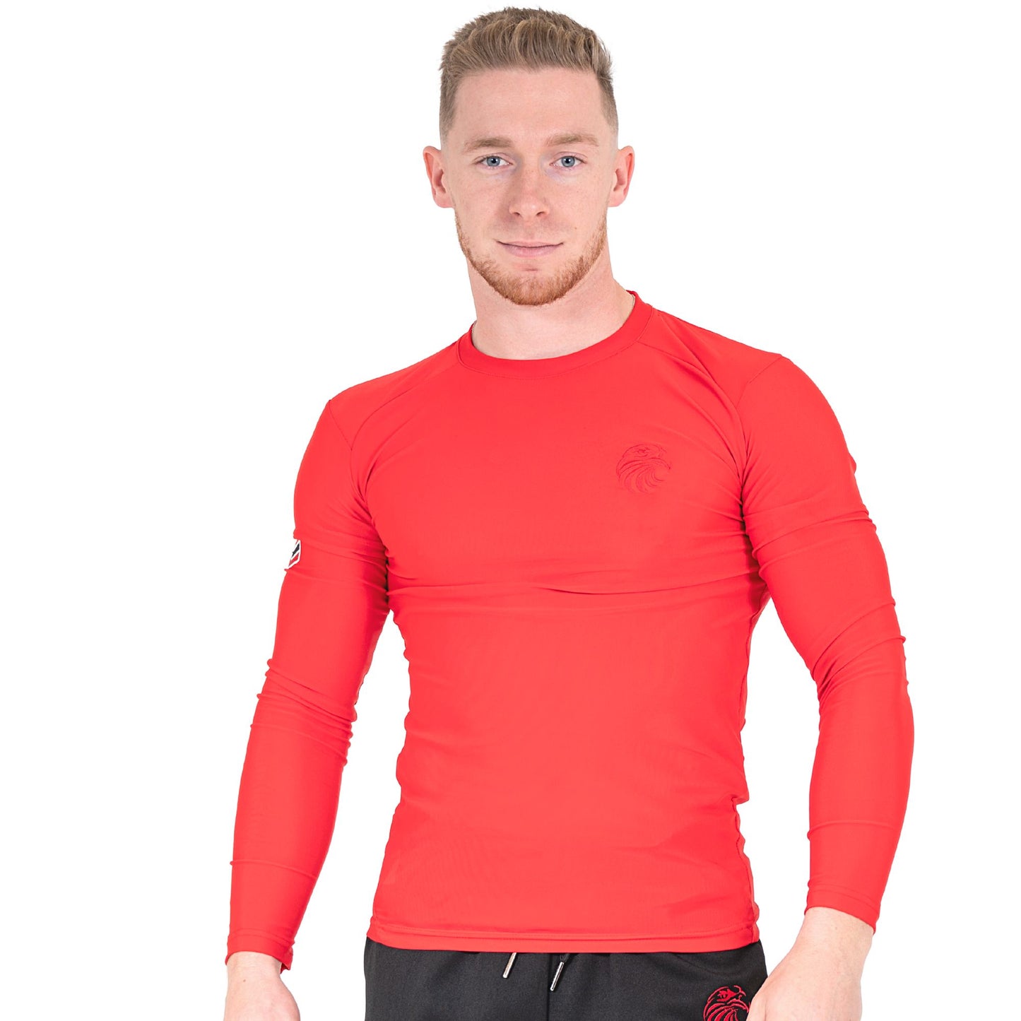 Red Rashguard – Men’s Compression Top for MMA & BJJ Training