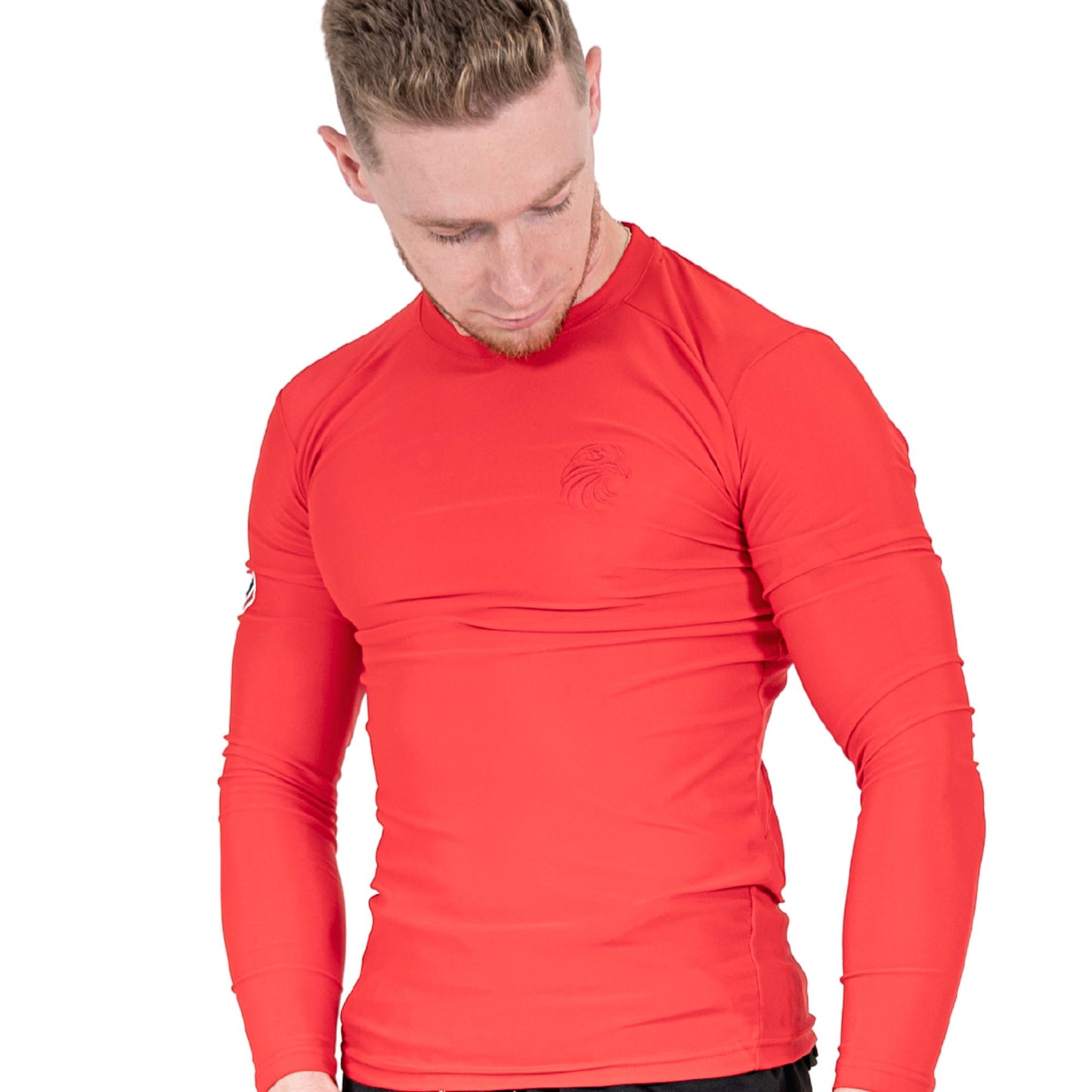 Red Rashguard – Men’s Compression Top for MMA & BJJ Training