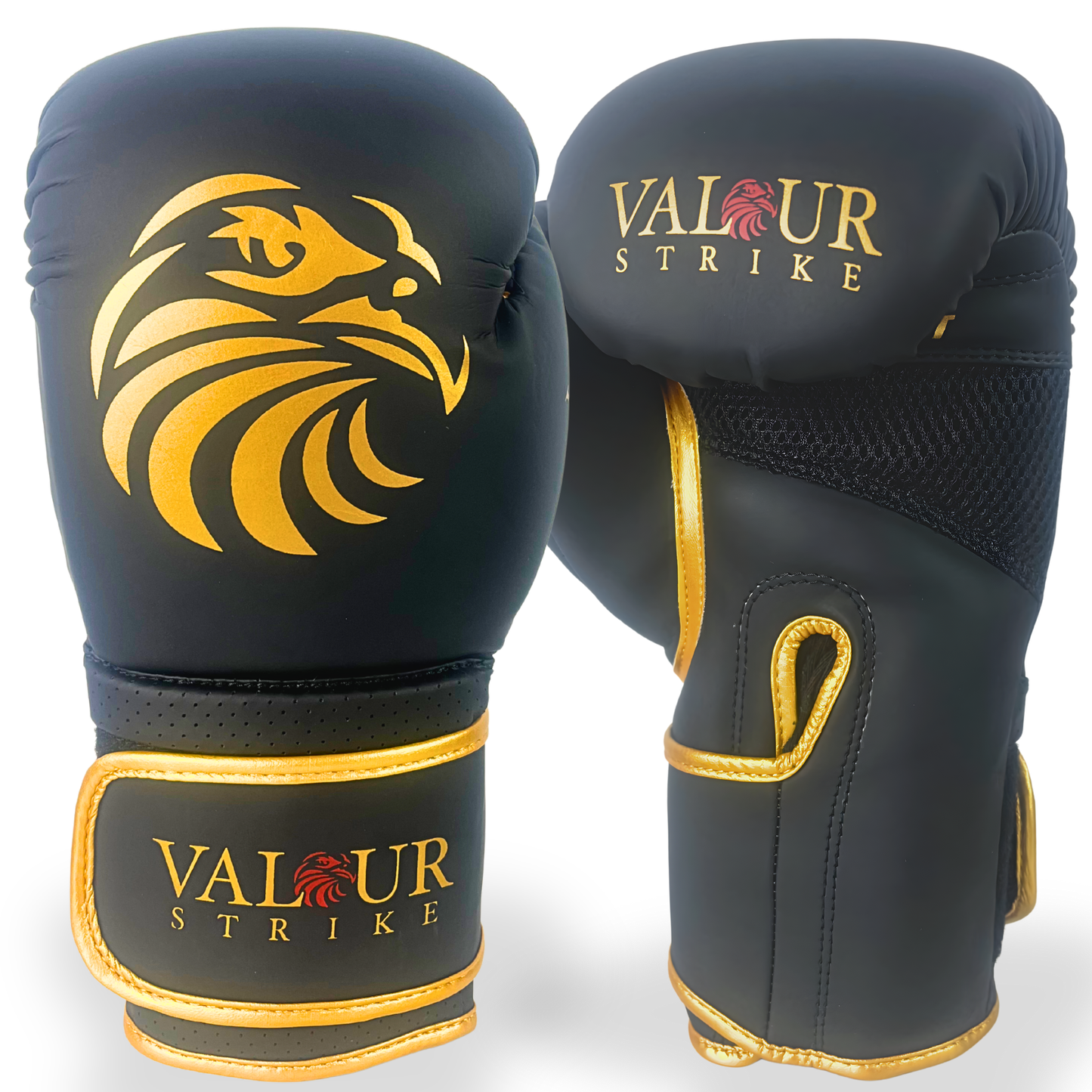Boxing Gloves | Matte Black & Gold