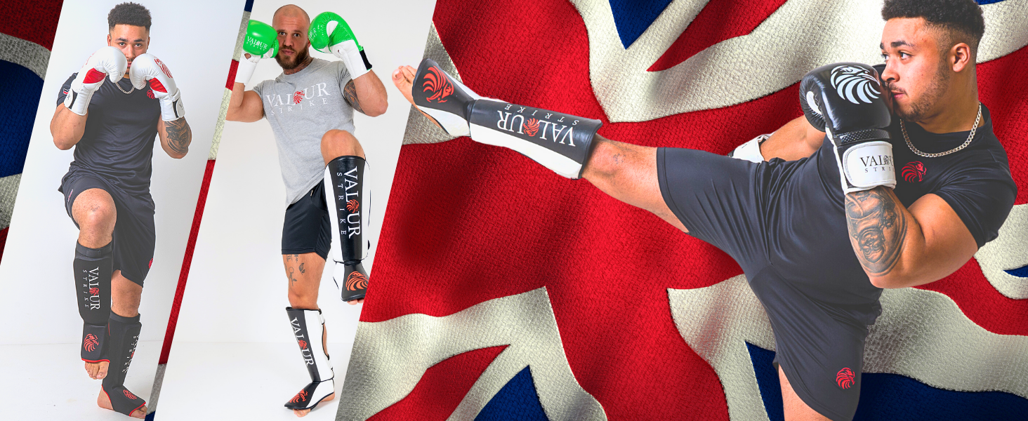 Kickboxing shin guards MMA Leg Guards by Valour Strike