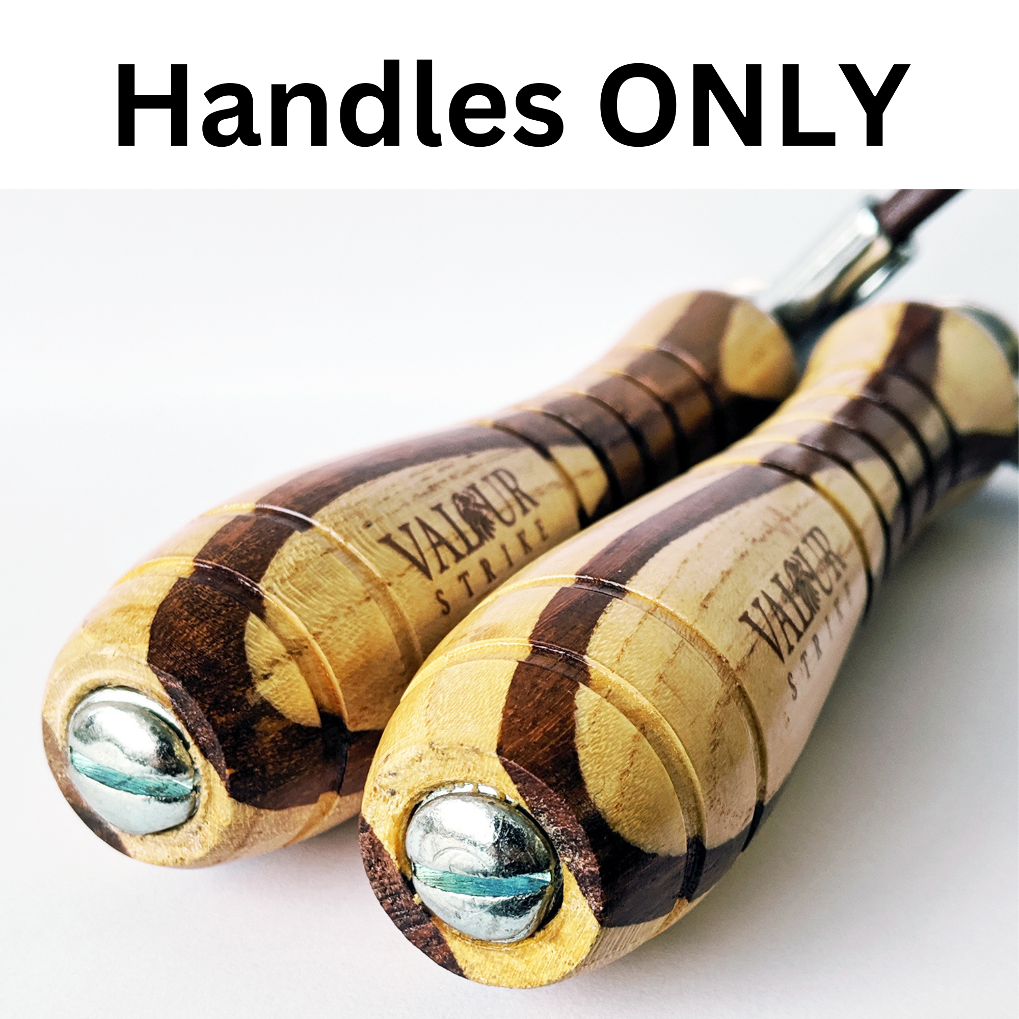 Wooden Skipping Rope Handles ONLY – www.ValourStrike.com