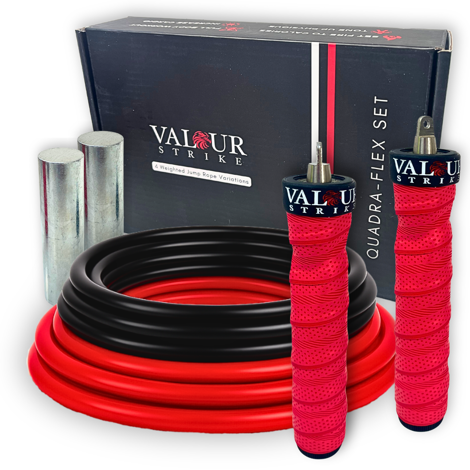 Valour Ropes Valour Strike Pro Weighted Jump Rope | Skipping Rope for Fitness & Fun ...