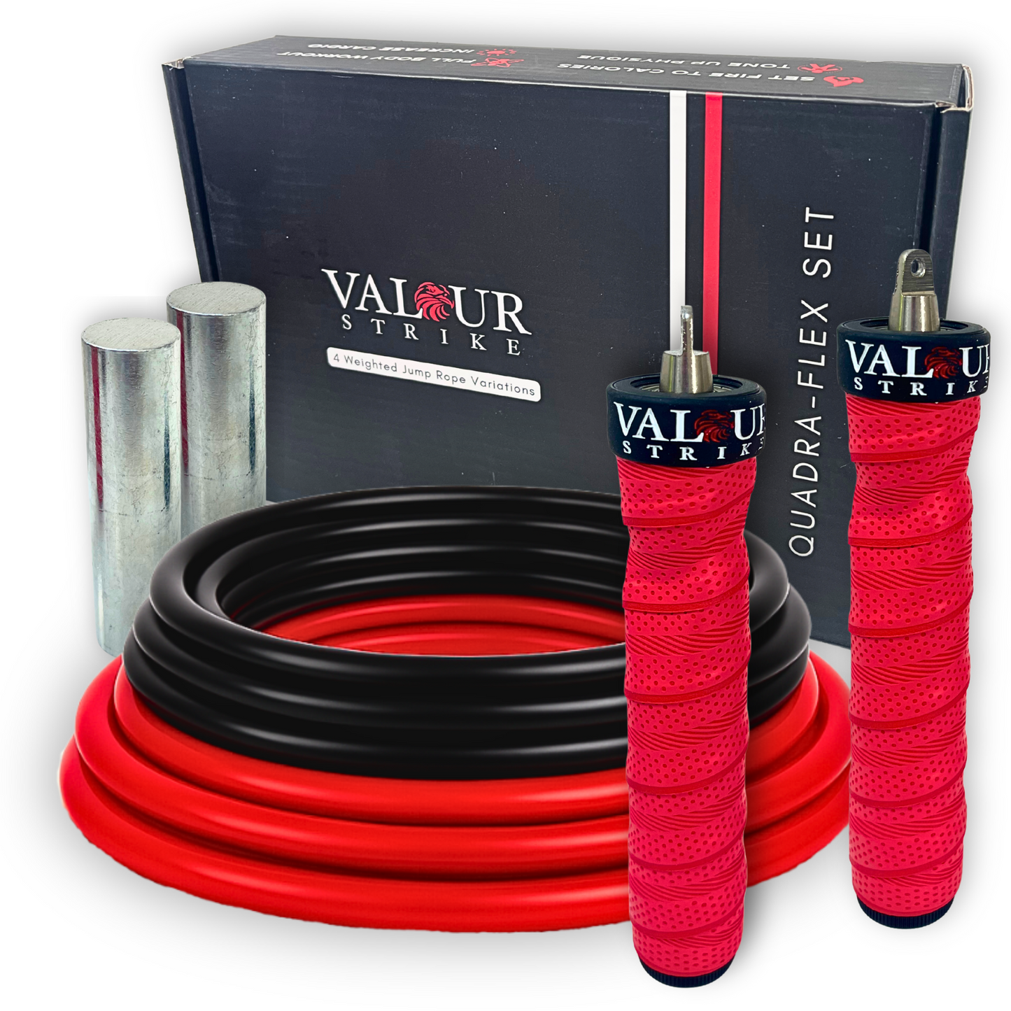 4-in-1 Jump Rope Set – Weighted Skipping Ropes for Training