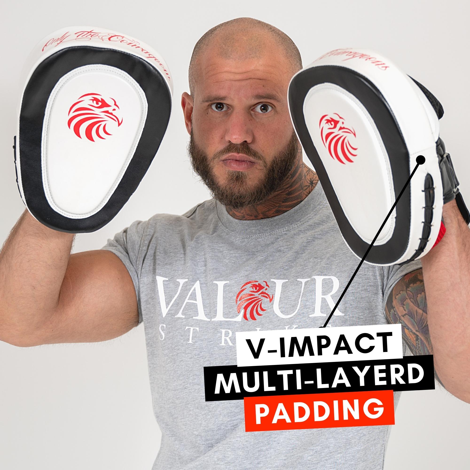 Mytra Fusion Curved Focus Pads Hook & Jab Mitts Strike Pad