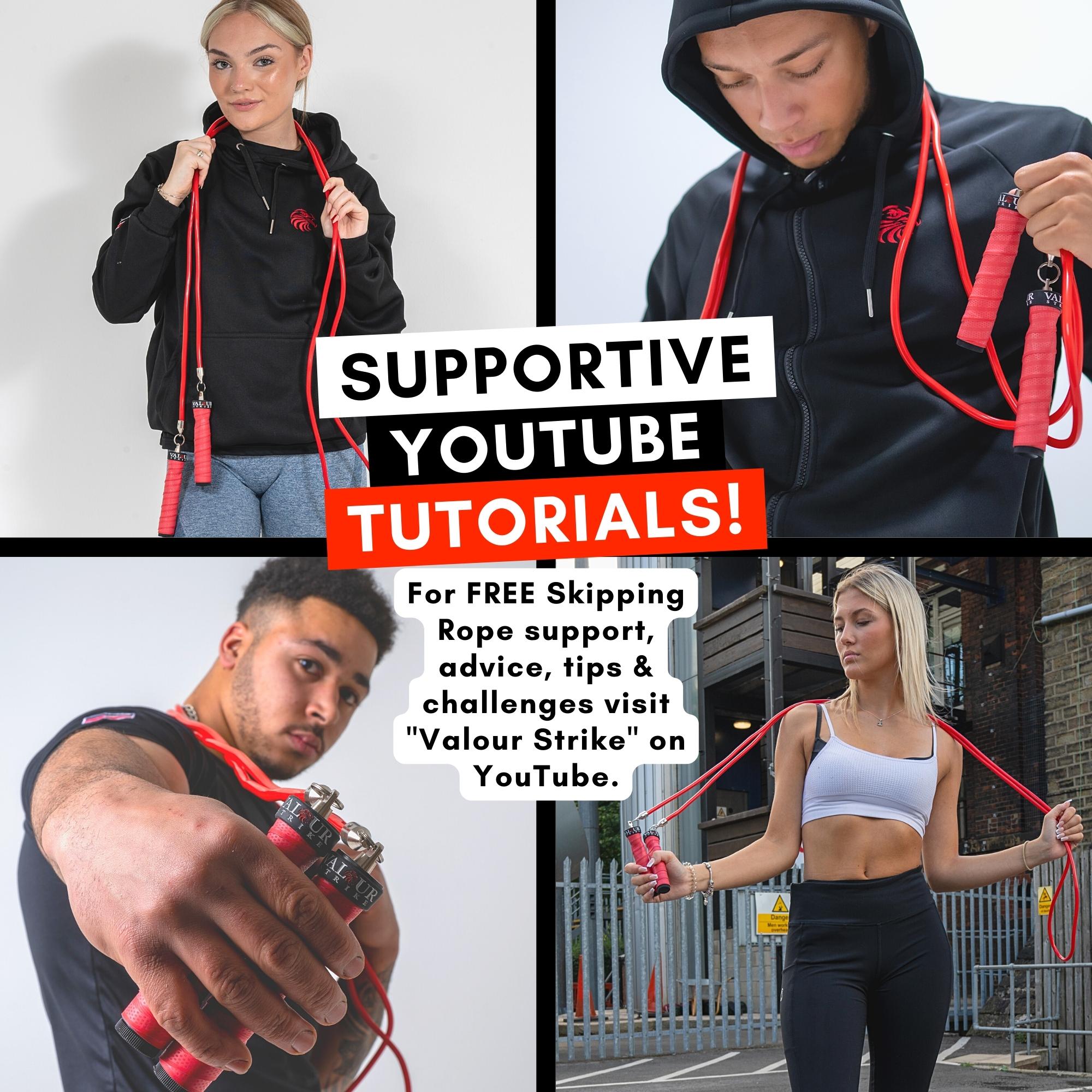 Valour Ropes Valour Strike Pro Weighted Jump Rope | Skipping Rope for Fitness & Fun ...
