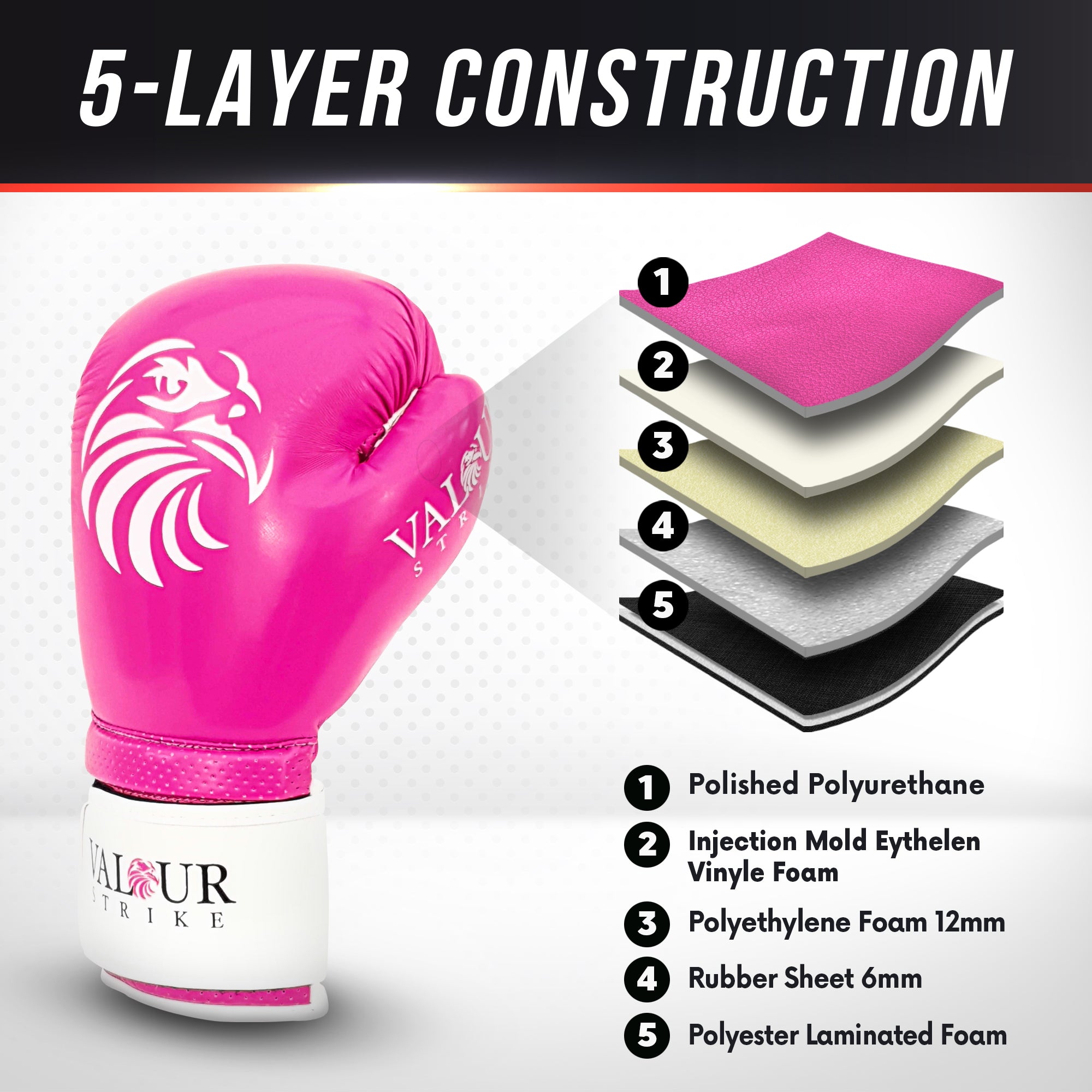 Safe pink boxing gloves
