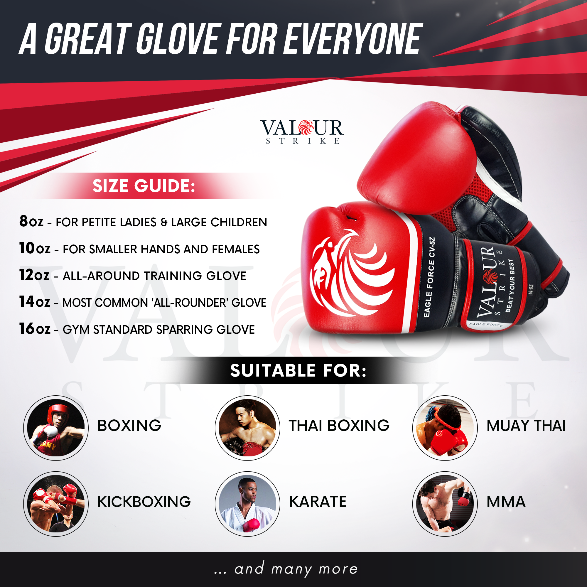 boxing glove size guide
