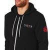 front black sports hoodie