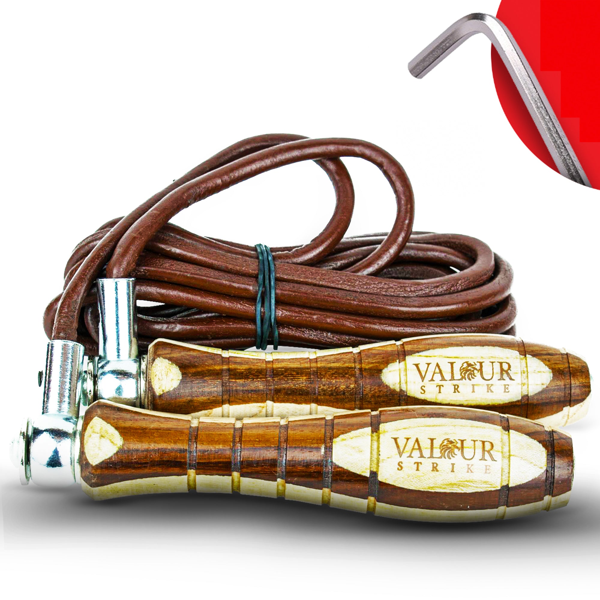 leather skipping rope weighted jump rope by valour strike